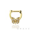 BUTTERLFLY DESIGN SEPTUM HINGED CLICKER